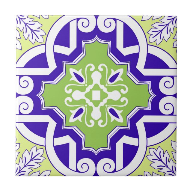Pink Mosaic Portuguese Mediterranean  Tile (Front)