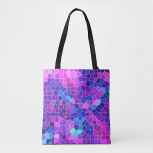 Pink Mosaic Tote Bag