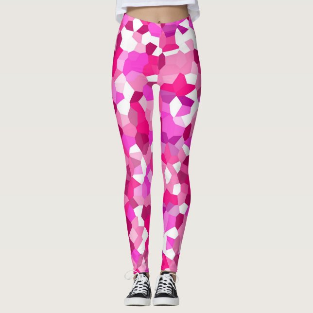 Pink Mosaics Leggings (Front)