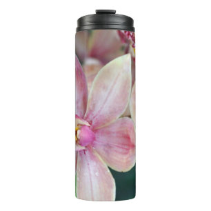 Pink moth orchids thermal tumbler