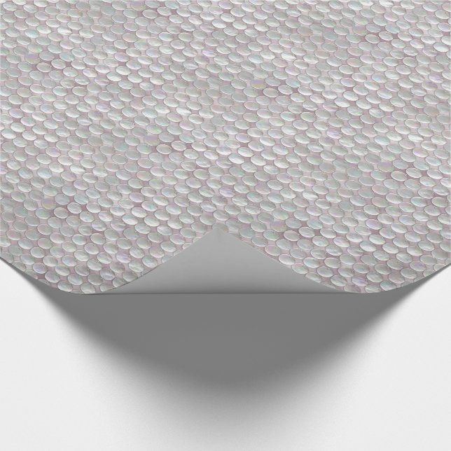 Pink Mother Of Pearl Sequins Wrapping Paper (Corner)