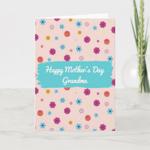 Pink Mothers Day Shapes Card