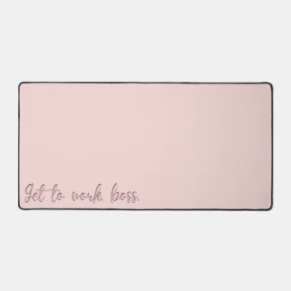 Pink Motivation Computer  Desk Mat
