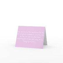 Pink Motivational Card