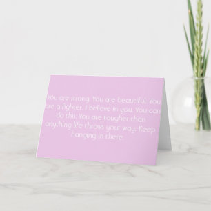 Pink Motivational Card