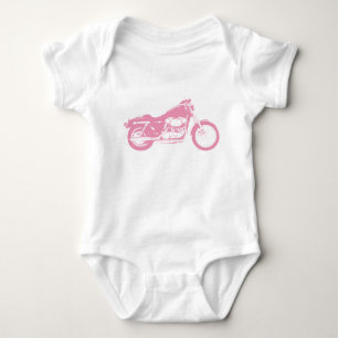Pink Motorcycle Baby Bodysuit