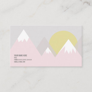 Pink Mountains Business Card