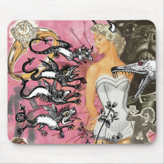Pink Mouse pad Collage