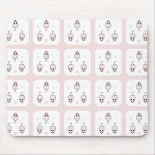 Pink Mouse Seamless Pattern Design - Cute Decor Mat