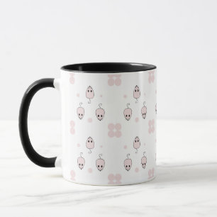 Pink Mouse Seamless Pattern Design - Cute Decor Mug