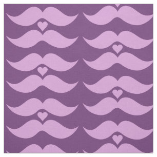 Pink Moustaches custom fabric