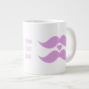 Pink Moustaches custom mugs