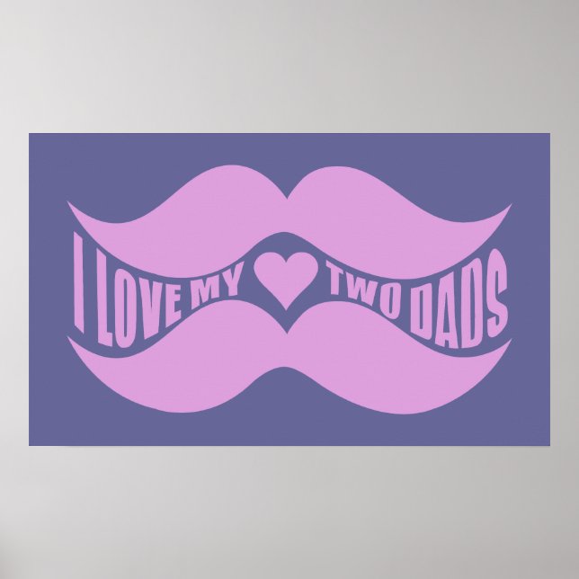 Pink Moustaches custom poster (Front)