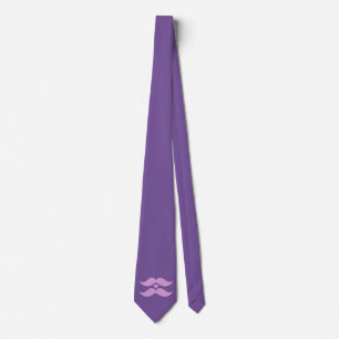 Pink Moustaches custom tie
