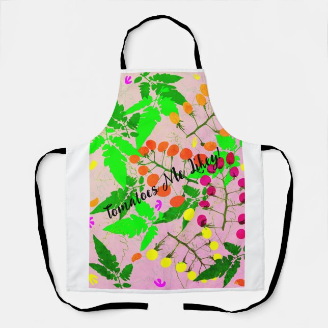 pink  multi-colored tomatoes varieties apron (Front)