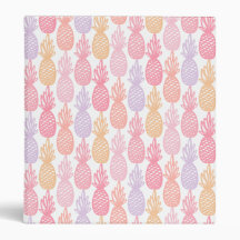 Pink Multicolor Tropical Pineapple Pattern