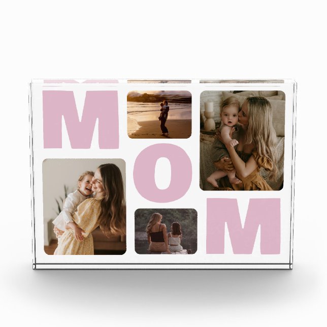 Pink Mum Mothers Day Family Photo Collage  (Front)