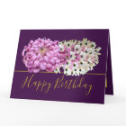 Pink Mum & White Orchids Floral Bouquet Birthday