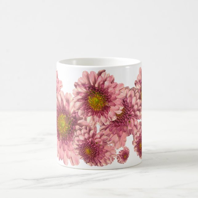 Pink Mums Coffee Mug (Center)