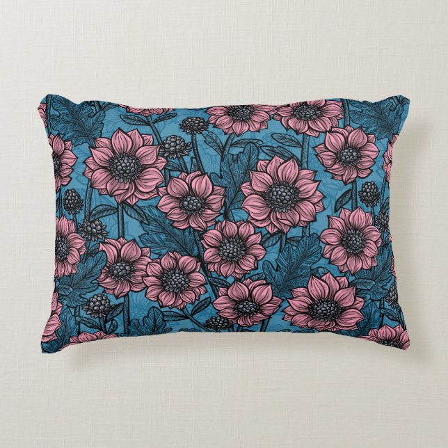 Pink Mums Decorative Cushion (Front)