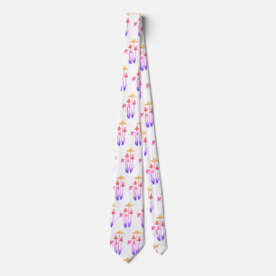 Pink mushrooms  Tie