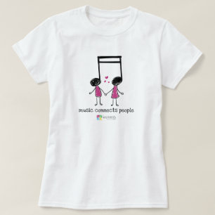 Pink Music Connects People T-Shirt