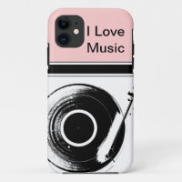 Pink Music iPhone Cases