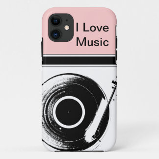 Pink Music iPhone Cases