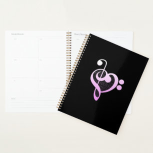 Pink Music Musician Heart Planner