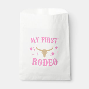 Pink My First Rodeo Cowgirl 1st First Birthday Favour Bags