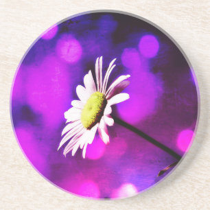 Pink N Amethyst Daisy Coaster
