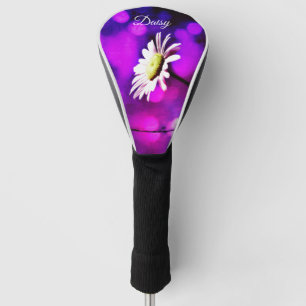 Pink N Amethyst Daisy Golf Head Cover