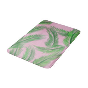 pink n' Palms bath mat