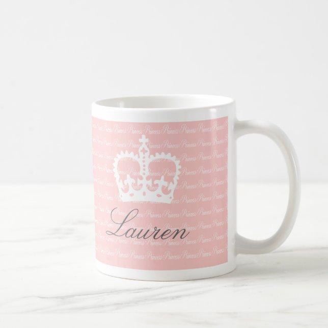 Pink-n-White Princess Coffee Mug (Right)