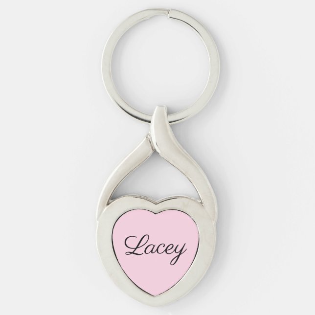 Pink Name Key Ring (Front)