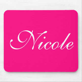 Pink Name Mouse Mat