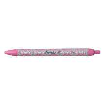 Pink Name Personalised Ballpoint Pen