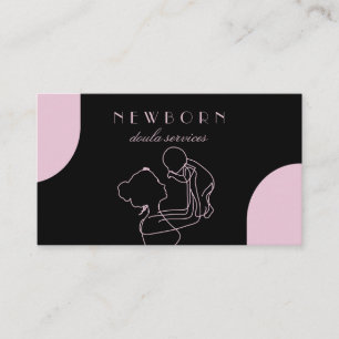 Pink Nanny Babysitters, Paediatrician Business Card
