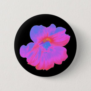 Pink Nasturtium Button