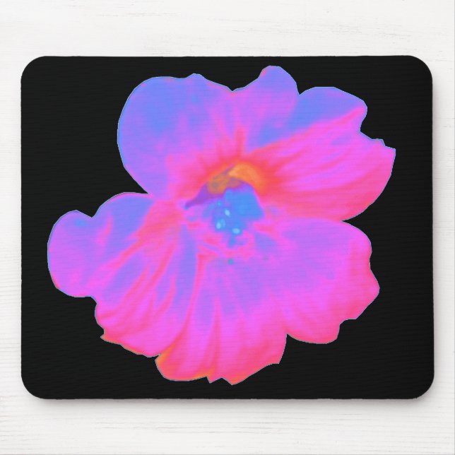Pink Nasturtium Mousepad (Front)