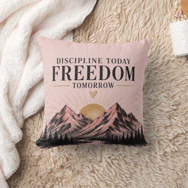 Pink Nature Motivational  Cushion (Blanket)