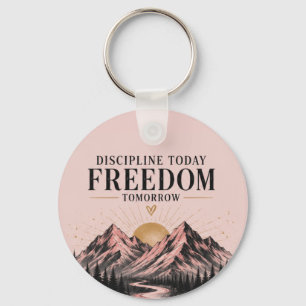 Pink Nature Motivational Key Ring