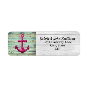 Pink Nautical Anchor Sailing Ocean Sweet Maritime