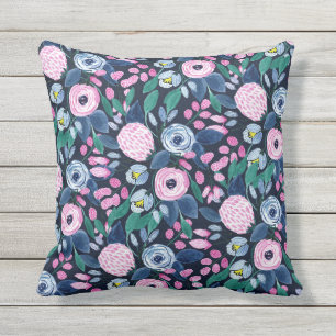 Navy and pink throw best sale