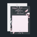 Pink Navy Elegant Watercolor Wedding Advice Card<br><div class="desc">Soft elegant pink and navy floral leaves on a coordinating background.  Coordinating design on the back. Personalise with your details easily and quickly,  simply press the customise it button. Matching items to complete your event collection are available in our Zazzle store!</div>