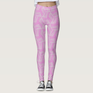Pink Nebula Dreamy Flow Seamless Pattern Leggings