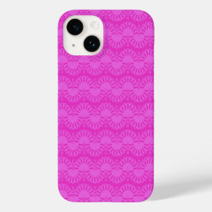 pink neon bright geometric pattern Case-Mate iPhone 14 case
