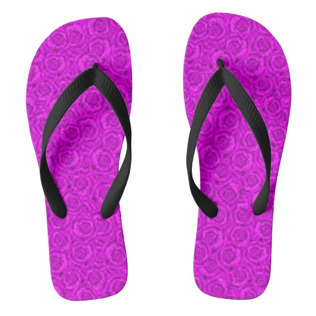 Pink neon flip flops (Footbed)