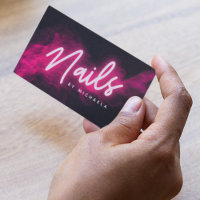 Pink Neon & Smoke Nail Salon/Technician