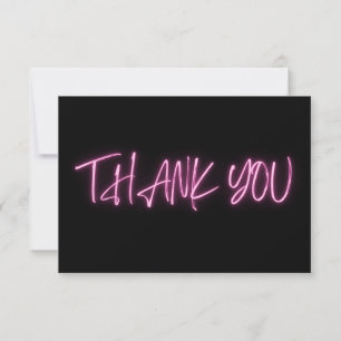 Pink Neon Thank You Trendy